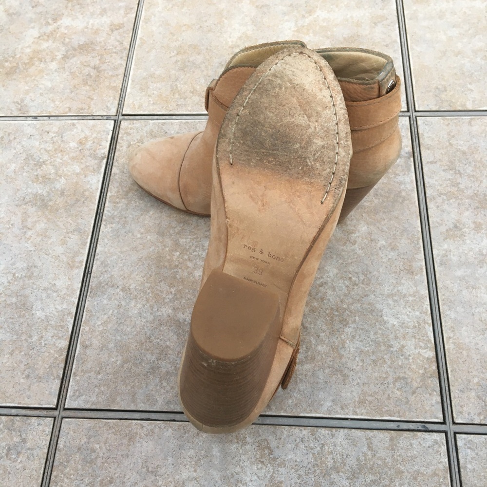 Rag & Bone Harrow camel ankle boots leather 39 - Picture 8 of 10